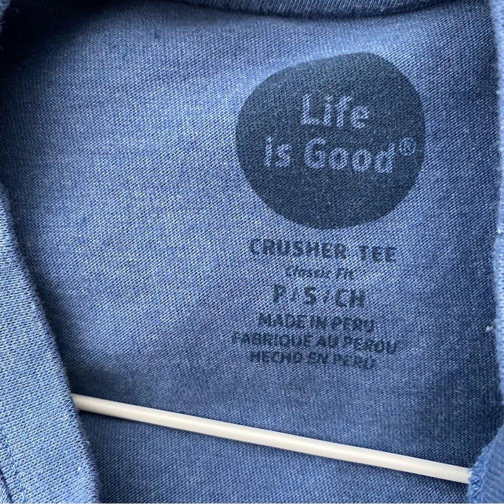 Life Is Good Crusher Tee Relaxed Fit Blue Long Sleeve Crew Today Is A Good Day - Picture 7 of 7